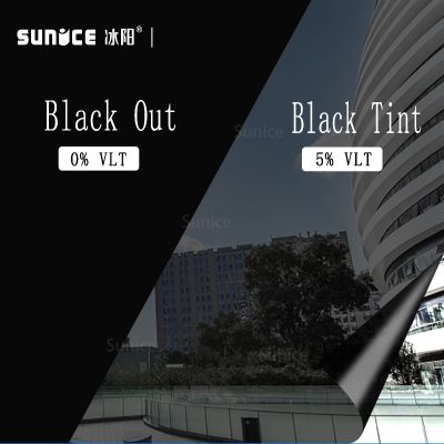 【No-profit】 （hgestore） ฟิล์มกรองแสงติดหน้าต่างสีดำเข้ม5% VLT การปกป้องความเป็นส่วนตัวรถยนต์บ้านรถยนต์เชิงพาณิชย์ฟิล์มความร้อนฟิล์มแสงอาทิตย์50Cm X