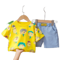 Baby ชุดเด็ก เซ็ท 2 ชิ้น เสื้อ+กางเกงขาสั้น รุ่น B4030