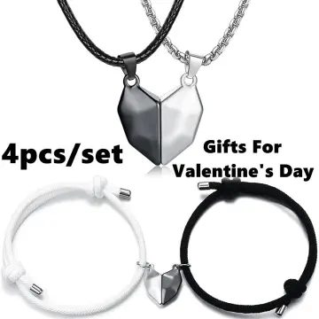 Valentines Day Gifts Couple Necklaces for Him and Her Magnetic Necklace  Clasp Necklaces Necklaces Pendants 