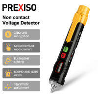 PREXISO เครื่องตรวจจับดิจิตอลแรงดันไฟฟ้าไฟฟ้าปากกาทดสอบเครื่องวัดโวลต์ AC สำหรับงานหนักพร้อมแบตเตอรี่ไฟฉายในตัว1.5V