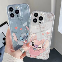 เคสโทรศัพท์สำหรับ OPPO A16 A15 A35 A16E A16K A53 A54 5G A74 A94 4G A7 A12 A5S A95 A96 A76แฟชั่นคู่ Stitch Clear คุณภาพสูงสแควร์ Edge Air Cushion Cover Full Len ป้องกัน