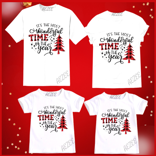 Aezee Family Shirt Reunion Tshirt Christmas Shirt Wonderful Theme Free Size  Adult And Kids | Sold Per Piece Best Seller Design Family Outfit Matching T- Shirts Ootd 2023 Family Set Couple Shirt 2023