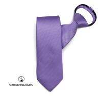 Giorgio Del Sarto Adults Zipper Tie Purple ไทซิป เนคไทสำเร็จรูปสีม่วง