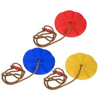 Kids Tree Swing Climbing Rope with Platforms Disc Round Swing Seat Outdoor Indoor Swings and Swing Set