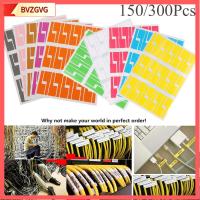 BVZGVG 150/300pcs สีสัน กันน้ำ เครือข่าย ลวด แท็กประจำตัว ฉลากสายเคเบิล ออแกไนเซอร์ไฟเบอร์ สติ๊กเกอร์