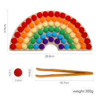 Lets Make Wooden Toys Rainbow Board Baby Color Sorting Sensory Toys Children Fine Motor Skills Montessori Education Kids Toys