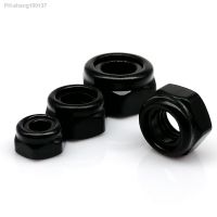 ♀ 2/10/25pcs M2 M2.5 M3 M4 M5 M6 M8 M10 M12 Black 304 A2-70 Stainless Steel Hex Nylon Insert Lock Nut Hexagon Self-locking Locknut