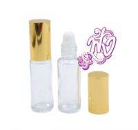 ขวดเปล่า ลูกกลิ้ง 10ml.แบบใส 12 ขวด/1โหล ฝา คละสี