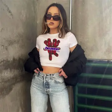 90s crop top outlet outfit