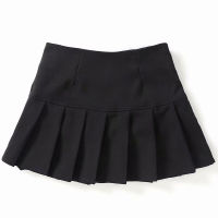 Women Fashion Summer Sexy High Waist Pleated Skirt Streetwear White Above Knee Mini Short Ball Gown Casual Sport Skirt