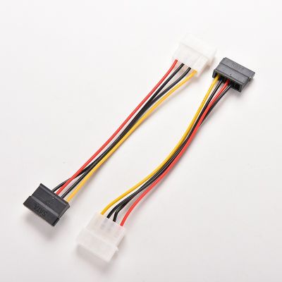 [aCHE] 1PC 4 PIN IDE Molex TO 15-pin Serial ATA SATA Hard Drive สายไฟอะแดปเตอร์