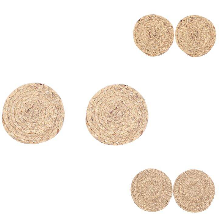 2pcs-natural-water-gourd-woven-placemat-round-woven-rattan-table-mat-water-gourd-placemat-tropical-wedding