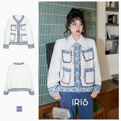 [สินค้าลิขสิทธิ์แท้] IRIS BOUTIQUE  IC2381599 Blue moon coat เสื้อผ้าผู้หญิง เสื้อโค้ท กันหนาว กันแดด