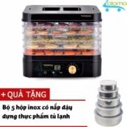 Máy sấy khô hoa quả thịt thực phẩm TORSOM TS-D2 tặng bộ 5 hộp inox