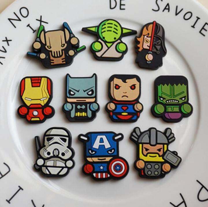 8 Chiếc Giày Hoạt Hình Siêu Anh Hùng Avengers Charm Giày PVC Hình Hoa Cho  Croc & Jibbitz Dây Đeo Cổ Tay 