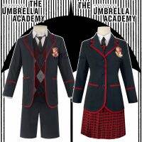 №✥ﺴ New Comics The Umbrella Academy Cosplay Costume Men Woman Anime College School Uniform Jacket Shirt Dress