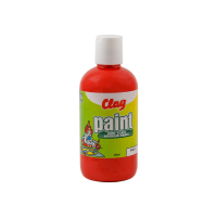 Clag Paint (RED) - เคร้ค เพ้นท์ (สีแดง) สีนำ้อะครีลิคไร้สารเคมีเหมาะสำหรับเด็ก 250ml.