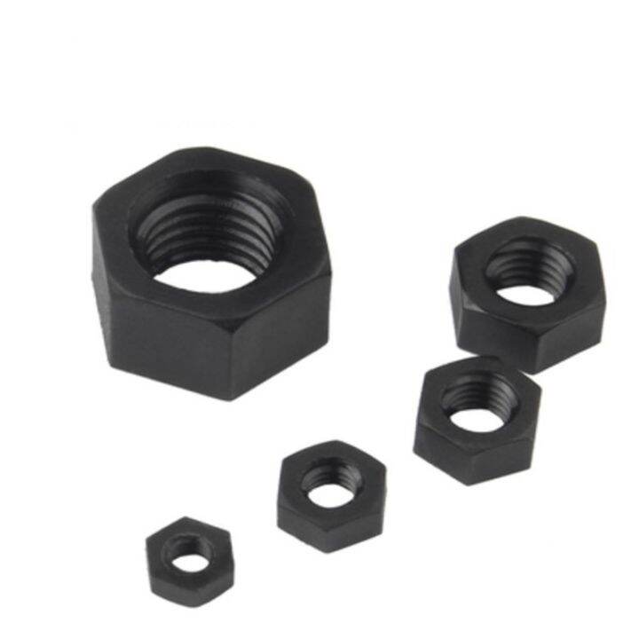 2-100pcs-din934-m2-m2-5-m3-m4-m5-m6-m8-m10-m12-m14-m16-m18-m20-white-and-black-nylon-plastic-hex-nut-nuts