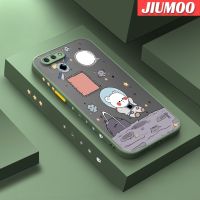 JIUMOO เคสสำหรับ A3s OPPO A5 A12E 2018 Realme C1เคสลายหมีแบบใหม่แผ่นหลังฝ้ากรอบซิลิโคนปลอกโปร่งใสกันกระแทกเคสมือถือรวมฝาครอบป้องกันเลนส์กล้องถ่ายรูปทั้งหมด