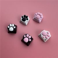 Cute Cat Paws Pad Keycaps Metal Silicone Gaming Mechanical Keyboard Customize Cap Backlit RGB ESC WASD Arrow Key DIY MX Switch