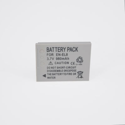 For Nikon แบตเตอรี่กล้อง รุ่น EN-EL8 / ENEL8 Replacement Battery for Nikon Battery แบตเตอรี่กล้อง แบตเตอรี่ลิเธี่ยม (0093)