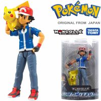 Model โมเดล ของแท้ 100% Takara Tomy จากการ์ตูนเรื่อง Pokemon โปเกมอน Satoshi ซาโตชิ Pikachu พิกะจู Monster Collection Ash Ketchum Ver Original from Japan Figma ฟิกม่า Anime ขยับแขน-ขาได้ ของขวัญ อนิเมะ การ์ตูน มังงะ ตุ๊กตา manga Figure ฟิกเกอร์