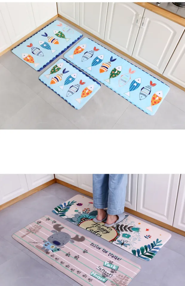 Absorbent Bath Mats Quick Drying Bathroom Rug Non-slip Bath Tub Side Area  Rug Napa Skin Floor Mats Home Oil-proof Kitchen Mat