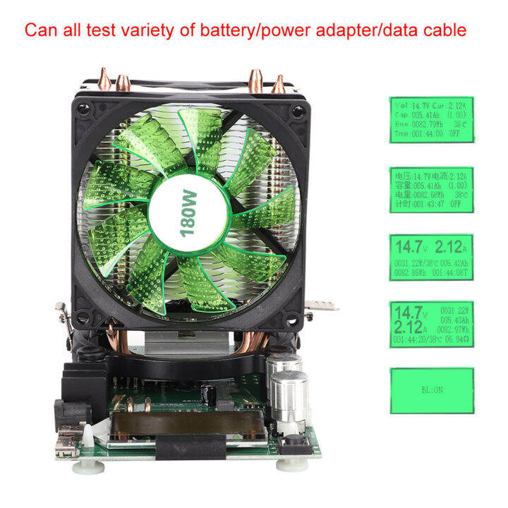 Tester Di Carico Elettronico 180W 200V 20A – USB – Misuratore Capacità Batteria
