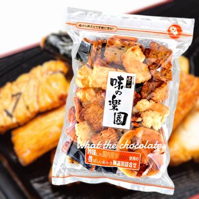 Rice crackers ขนมข้าวพองอบกรอบย่างซอสญี่ปุ่น (ห่อใหญ่ 230g.)