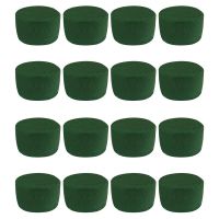 16 Pack DIY Flower Arrangement Kit Green Round Wet Floral Foam, Wedding Aisle Flowers, Party Decoration