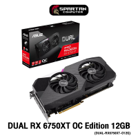 ASUS DUAL RX 6750XT OC Edition 12GB GDDR6 การ์ด Radeon RX 6750 XT VGA AMD Radeon