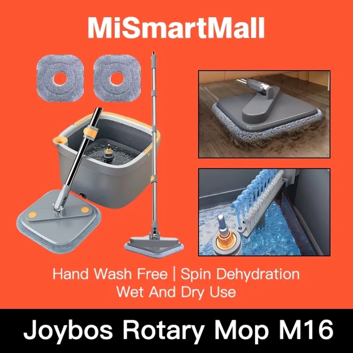 The new 2022 Joybos M16 Rotating Mop With Bucket Nano Microfiber Cloth