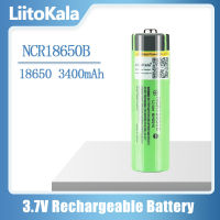 LiitoKala NCR18650B 18650 3400mAh แบตเตอรี่ลิเธียม 3.7V แบตเตอรี่ไฟฉายที่แข็งแกร่ง AN56