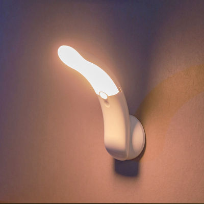 LED Motion Sensor Wireless Portable Night Light Bedroom Decor Light Intelligent Wall Lamp Staircase Closet Room Kitchen Lighting