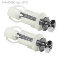 2Pcs Top Fix Toilet Cover Seat Screws Well Nut Pan Fixing WC Blind Hole Fitting Kit For Universal Toilet Seat Hinges Commode