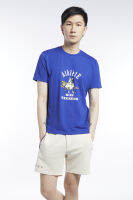 ESP เสื้อทีเชิ้ตลายกราฟิก ผู้ชาย สีน้ำเงิน | Graphic Print T-Shirt | 3676