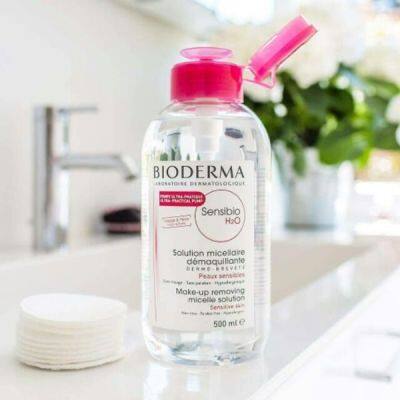 BIODERMA Sensibio H2O 500 ml. (ฝาปั๊ม) คลีนซิ่งเช็ดหน้าสำหรับผิวบอบบาง แพ้ง่าย ไบโอเดอร์มา เซ็นซิบิโอ เอชทูโอ