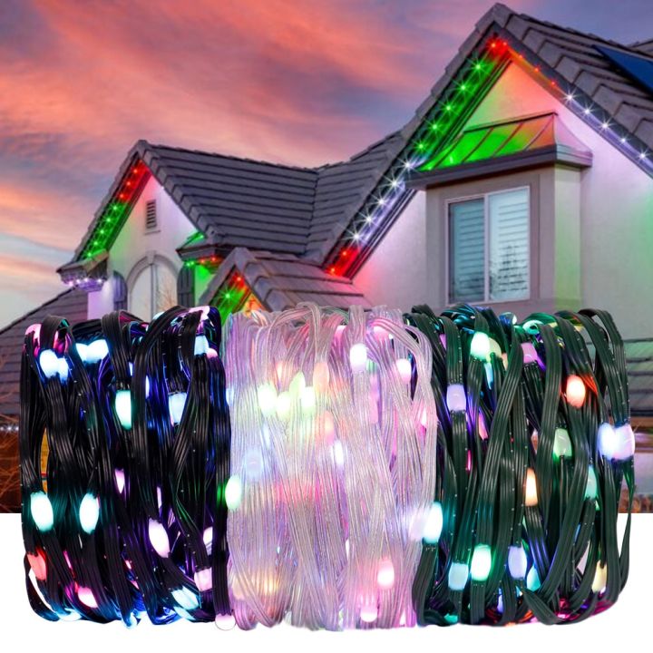 Ws2812b LED Light Strip Rgbic Addressable Christmas Lights