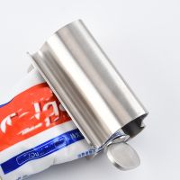 ❐ Manual Toothpaste Dispenser Stainless Steel Skin Care Products Squeezer Rolling Tube Toothpaste Squeezer Bathroom Accessories