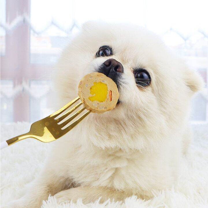 Snack Bakso Cemilan Makanan Anjing Snack Baso 40 gr Treat Chicken Beef Salmon sayuran + kuning