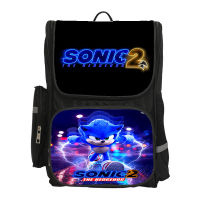 Sonic 2กระเป๋าเป้สะพายหลังกระเป๋าเป้สะพายหลังนักเรียนขนาดเล็กและขนาดกลางอะนิเมะการ์ตูนสันทนาการความจุขนาดใหญ่ Lightening กระเป๋านักเรียน