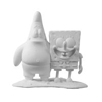 SpongeBob Squarepants DIY Best Friend SpongeBob &amp; Patrick ตุ๊กตา ระบายสี โมเดลฟิกเกอร์ Play Imaginative nickelodeon