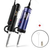 LUXIANZI Electric Vacuum Solder Sucker 220V 30W Powerful Desoldering Suction Pump Iron Gun Tin Soldering Repair Tool With Nozzle