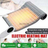 【Shopjoy】110V / 220V Electric Heating Pad Mat Timing Physiotherapy Wrap for Stomach Back Pain Relief แผ่นให้ความร้อนไฟฟ้าขนาด75X40ซม.,แผ่นปูสร้างความร้อนเพื่อบรรเทาอาการปวดทั้งแบบชื้น/แห้งอย่างรวดเร็วมี6ระดับขนาดใหญ่ -- AU / US / UK / EU