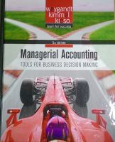 MBA หนังสือ ป.โท Managerial Accounting: Tools for Business Decision Making 5th edition for CCAC South  Bibliographic information QR code for Managerial Accounting Title	Managerial Accounting: Tools for Business Decision Making 5th Edition for Ccac South A