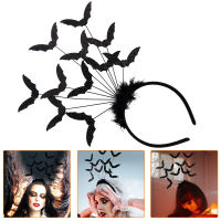 Arenlen【Hot Sale】 Halloween Hair Hoop Cosplay Party Prop Bat Element Element Headband