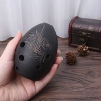 8 Holes Ocarina Black Clay Xun Musical Instrument For Children Beginner Gift