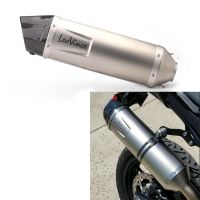 Motorcycle Exhaust Pipe Carbon Fiber LeoVince Motorbike Muffler Exhaust Escape Moto Pipe with DB Killer R1 R3 R6 Z800 900 CBR600