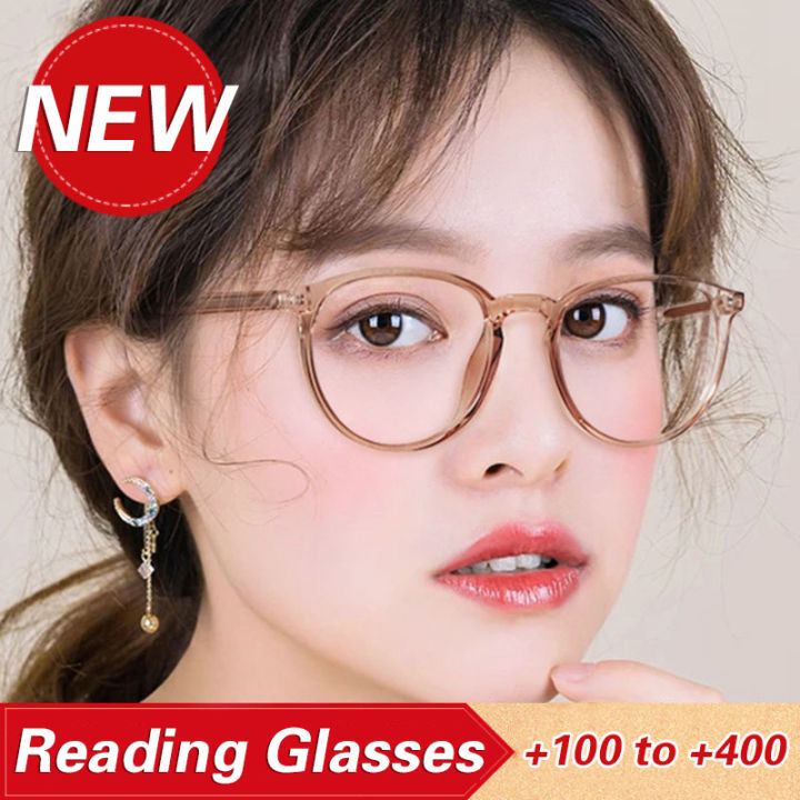 +100 to +400 Anti-Blue Light Reading Glasses High-End Hyperopia Glasses ...