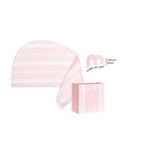 Dock &amp; Bay ผ้าเช็ดผมแห้งไว (ผ้าวาฟเฟิล) สี PEPPERMINT PINK